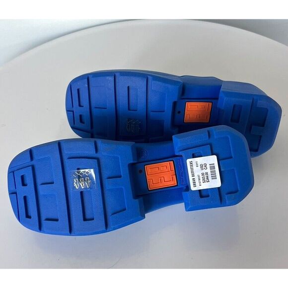 E8 By Miista Blissa Mule Slip On Rubber Clog Heels in Blue Size 36 NEW $265 - Picture 3 of 7